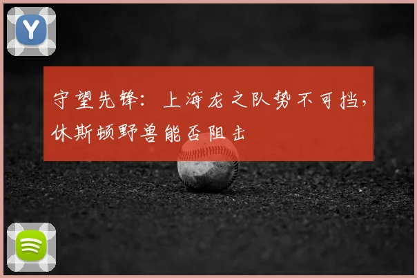 守望先锋：上海龙之队势不可挡，休斯顿野兽能否阻击